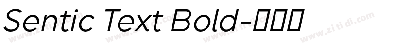 Sentic Text Bold字体转换
